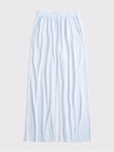 Abercrombie & Fitch Pale Blue Wide-Leg Pants